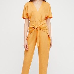 Free People Shining Sun One Piece Jumpsuit Small